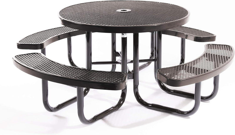 Load image into Gallery viewer, Traditional Square &amp; Round Outdoor Picnic Tables - Coated Outdoor Furniture
