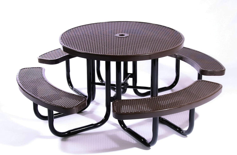 Load image into Gallery viewer, Traditional Square &amp; Round Outdoor Picnic Tables - Coated Outdoor Furniture
