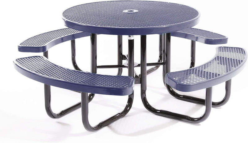 Load image into Gallery viewer, Traditional Square &amp; Round Outdoor Picnic Tables - Coated Outdoor Furniture
