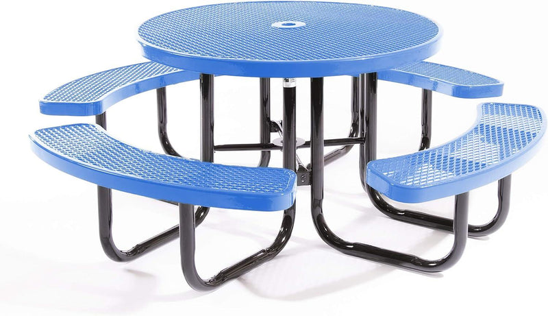 Load image into Gallery viewer, Traditional Square &amp; Round Outdoor Picnic Tables - Coated Outdoor Furniture
