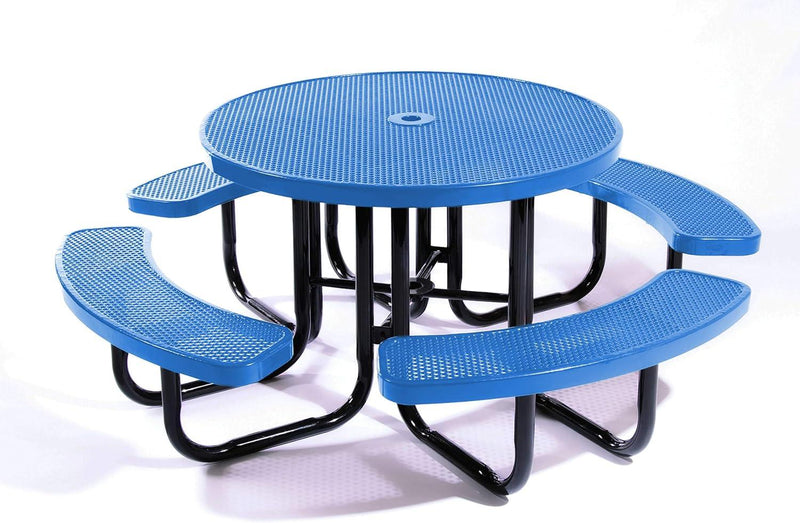 Load image into Gallery viewer, Traditional Square &amp; Round Outdoor Picnic Tables - Coated Outdoor Furniture
