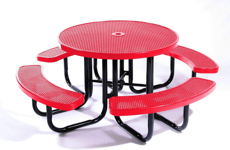 Load image into Gallery viewer, Traditional Square &amp; Round Outdoor Picnic Tables - Coated Outdoor Furniture
