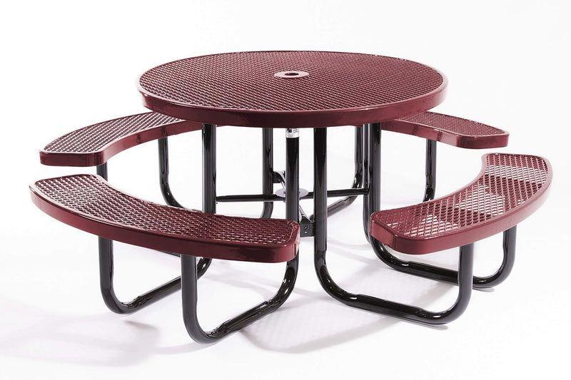 Load image into Gallery viewer, Traditional Square &amp; Round Outdoor Picnic Tables - Coated Outdoor Furniture
