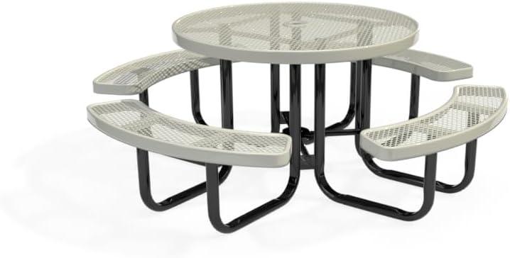 Load image into Gallery viewer, Traditional Square &amp; Round Outdoor Picnic Tables - Coated Outdoor Furniture
