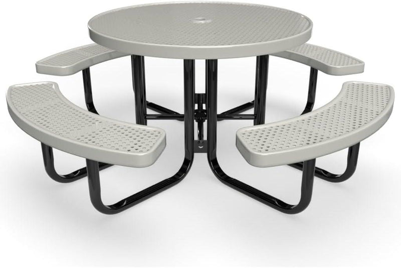 Load image into Gallery viewer, Traditional Square &amp; Round Outdoor Picnic Tables - Coated Outdoor Furniture
