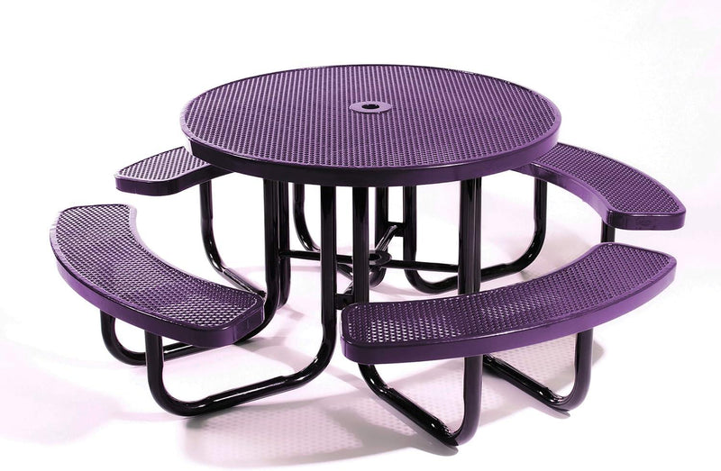 Load image into Gallery viewer, Traditional Square &amp; Round Outdoor Picnic Tables - Coated Outdoor Furniture
