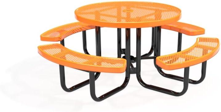 Load image into Gallery viewer, Traditional Square &amp; Round Outdoor Picnic Tables - Coated Outdoor Furniture
