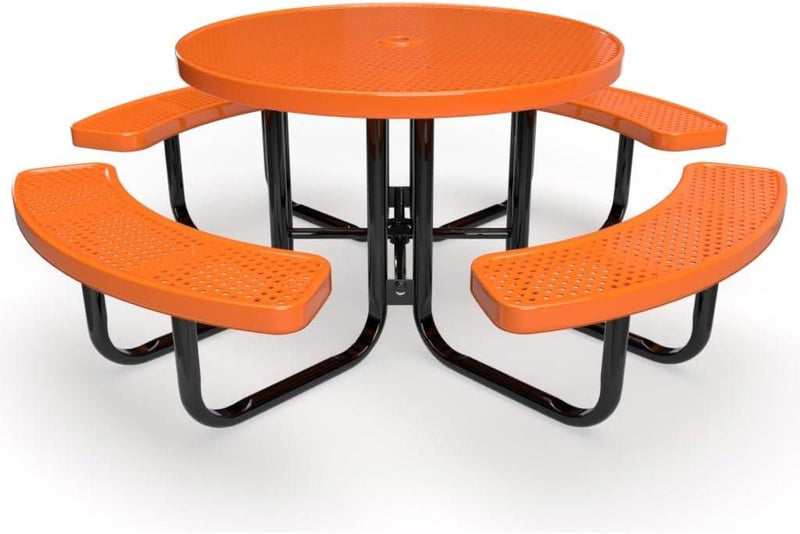 Load image into Gallery viewer, Traditional Square &amp; Round Outdoor Picnic Tables - Coated Outdoor Furniture
