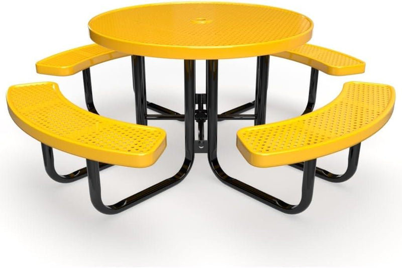 Load image into Gallery viewer, Traditional Square &amp; Round Outdoor Picnic Tables - Coated Outdoor Furniture
