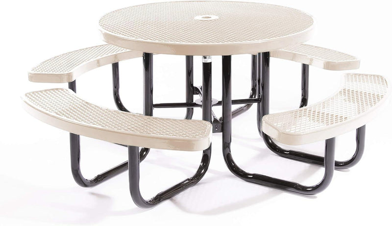 Load image into Gallery viewer, Traditional Square &amp; Round Outdoor Picnic Tables - Coated Outdoor Furniture
