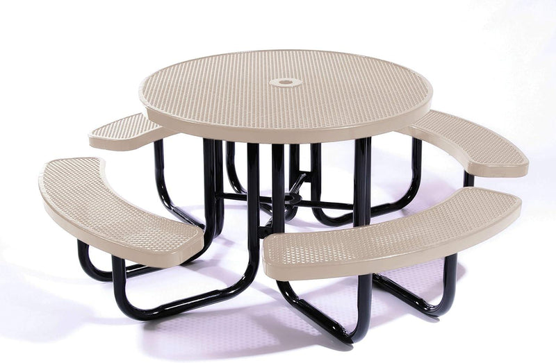 Load image into Gallery viewer, Traditional Square &amp; Round Outdoor Picnic Tables - Coated Outdoor Furniture
