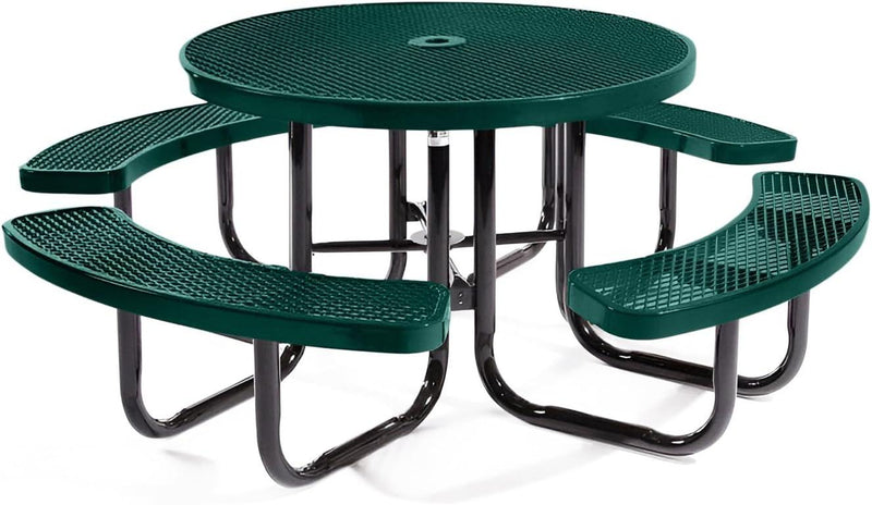 Load image into Gallery viewer, Traditional Square &amp; Round Outdoor Picnic Tables - Coated Outdoor Furniture
