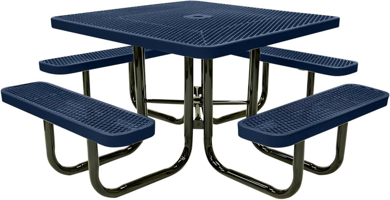 Load image into Gallery viewer, Traditional Square &amp; Round Outdoor Picnic Tables - Coated Outdoor Furniture
