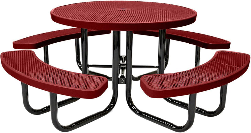 Load image into Gallery viewer, Traditional Square &amp; Round Outdoor Picnic Tables - Coated Outdoor Furniture
