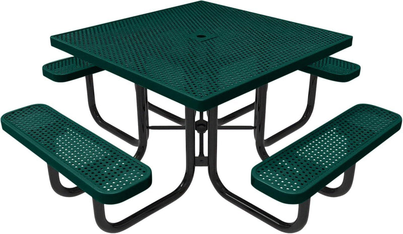 Load image into Gallery viewer, Traditional Square &amp; Round Outdoor Picnic Tables - Coated Outdoor Furniture
