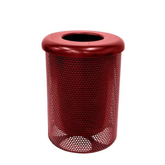 Weatherproof Metal Outdoor Trash Receptacles - Coated Outdoor Furniture