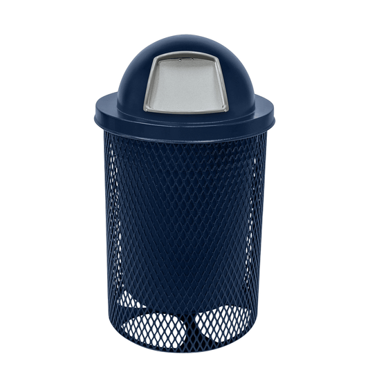 Weatherproof Metal Outdoor Trash Receptacles - Coated Outdoor Furniture