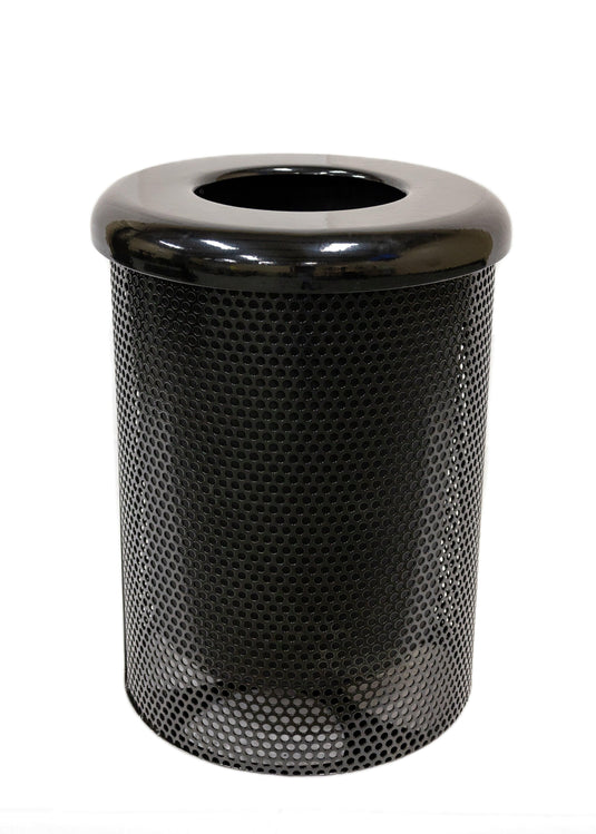 Weatherproof Metal Outdoor Trash Receptacles - Coated Outdoor Furniture